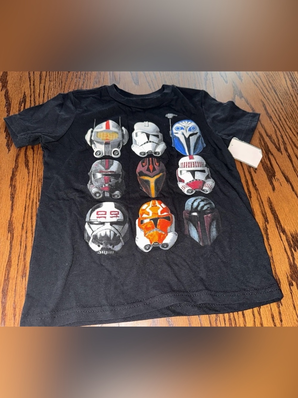 NWT Boys XS 4/5 Star Wars Short Sleeve Tee Shirt Tshirt Mandalorian Bad Batch